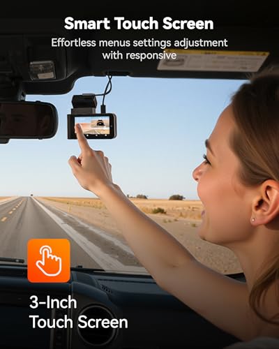 WOLFBOX X3 2.5K 1440P 60FPS Dash Camera, STARVIS 2 IMX675 with ADAS, 1440P+1080P Dual Dashcam Front and Rear Camera 5MP with Built-in 5.8GHz WiFi & GPS, 64GB Card, Touch Screen, G-Sensor, Loop Record - Image 5