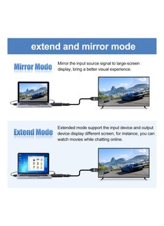 SYOSI HDMI to DisplayPort, HDMI to DisplayPort Cable Adapter, HDMI Male to DP Female with USB Power, Support 4K@60Hz, 1080P@144hz, Display1.4, Dual - Modes, Compatible with Laptop(NOT USB Port)  - Image 4