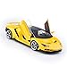 FRJV Toy Cars 118 Diecast Cars LP770 Metal Sports Car Model Car KitsCarros De Coleccion for Adults and KidsPull Back Cars with Lights and SoundsBig Toy Cars for Boys Age 47Yellow - Image 2