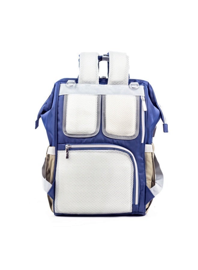 Lucid's latest edition waterproof maternity bag with changing mat and thermal bottle holder with heating element - black and gray - Image 5