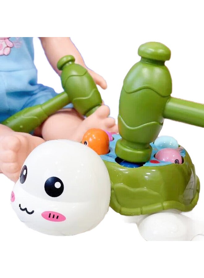 Xst Turtle Whack Toy With Double Hammers, Early Education Game For 1.5-Year Babies, Educational Knocking Toy, Birthday Gift For Boys - Image 3