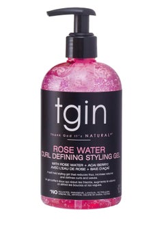 TG Teigen Rosewater Defining Styling Gel for Natural Hair - Waves - Low Porosity Hair - Fine Hair 374ml  - Image 1