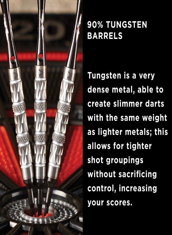 فايبر سهام فايبر من جي إل دي برودكتس، مصنوعة من التنجستن بنسبة 90%، ذات رؤوس ناعمة، مع علبة تخزين/سفر، وحلقات فضية، وزن 16 غرامًا، رقم الموديل: 21-4803-16 - Image 2