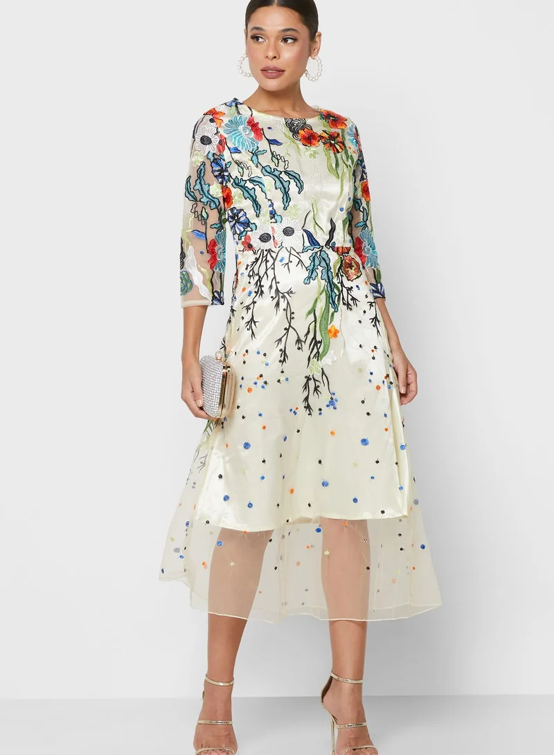 Ella Limited Edition Embroidered Tulle Dress