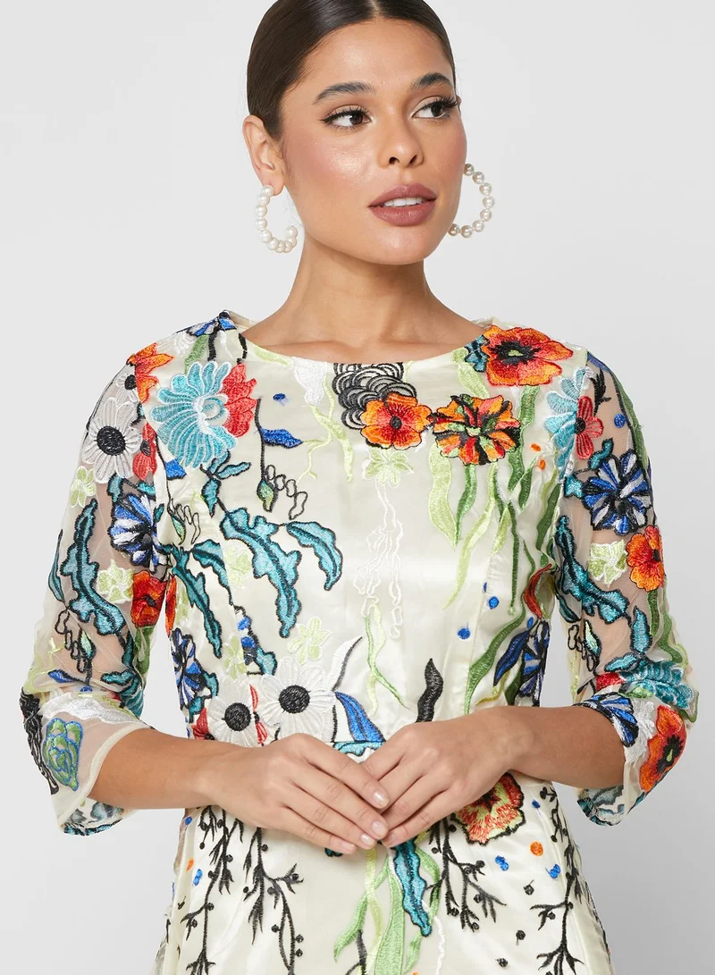 Ella Limited Edition Embroidered Tulle Dress