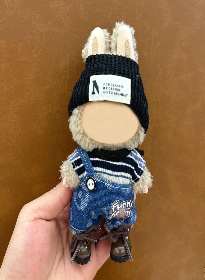 QIUTIMIY 17cm Doll Clothes(NO Doll Included),17cm Doll Clothes Set for Doll Outfit,Black hat - Image 2