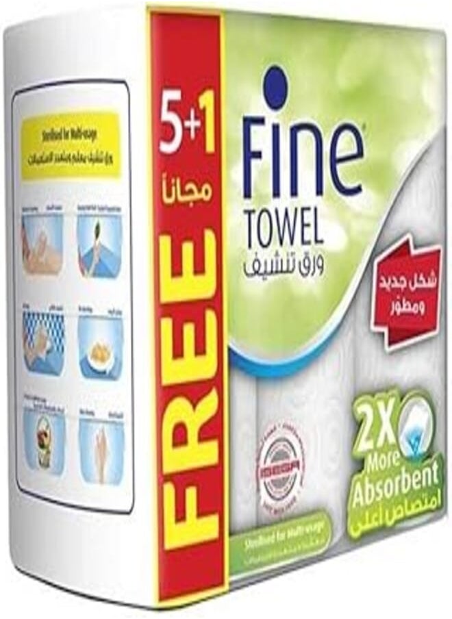 Fine FINE KITCHEN TOWEL (5and1ROLL) 