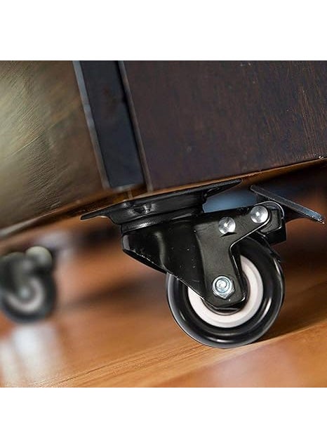 ORZINPRO ORZINPRO 2 inch Heavy Duty Caster Wheels Screw Type No Noise Wheels Heavy Duty Casters Pack of 4  - Image 5