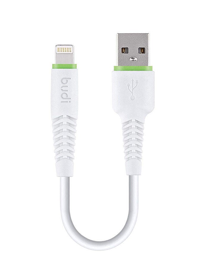 NIBEMINENT Lightening Charging Cable For Mobile Phone White - Image 1