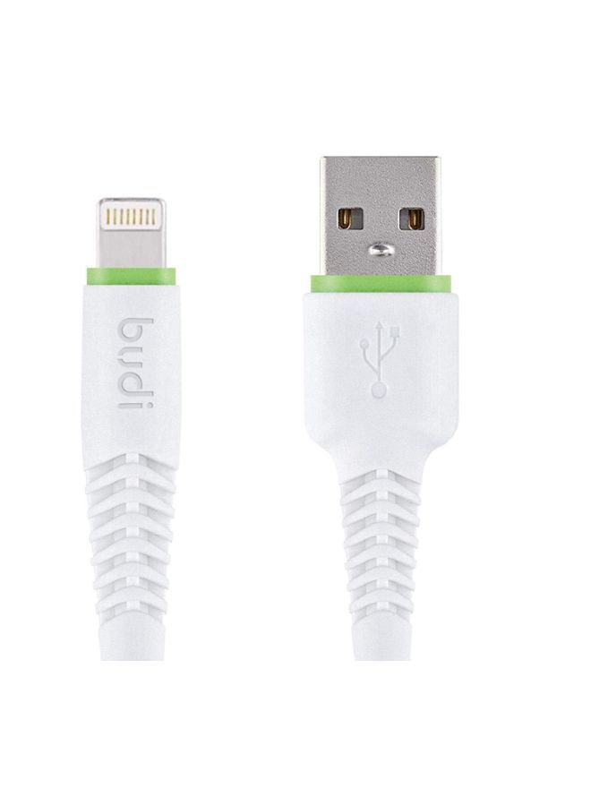 NIBEMINENT Lightening Charging Cable For Mobile Phone White - Image 2