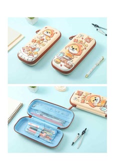 Chenguang cat EVA waterproof pen bag anti-fall three-layer Pencil case - No:APB903XP