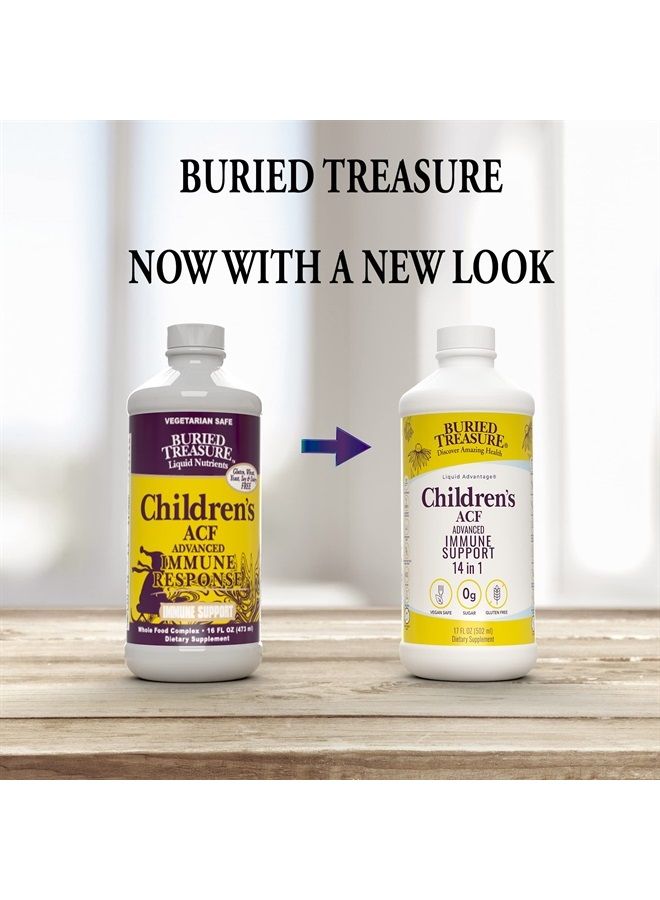 Buried Treasure Childrens ACF Rapid Immune Recovery, Immune Booster & Support for Kids, Herbal Blend with Vitamin C Elderberry Enchinacea, 16oz - Image 2