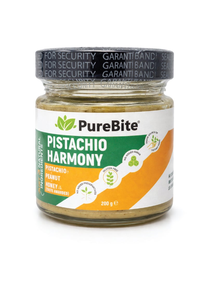 PURE BITE PureBite High Protein No Added Sugar Pistachio Harmony Spread 200g - Image 1