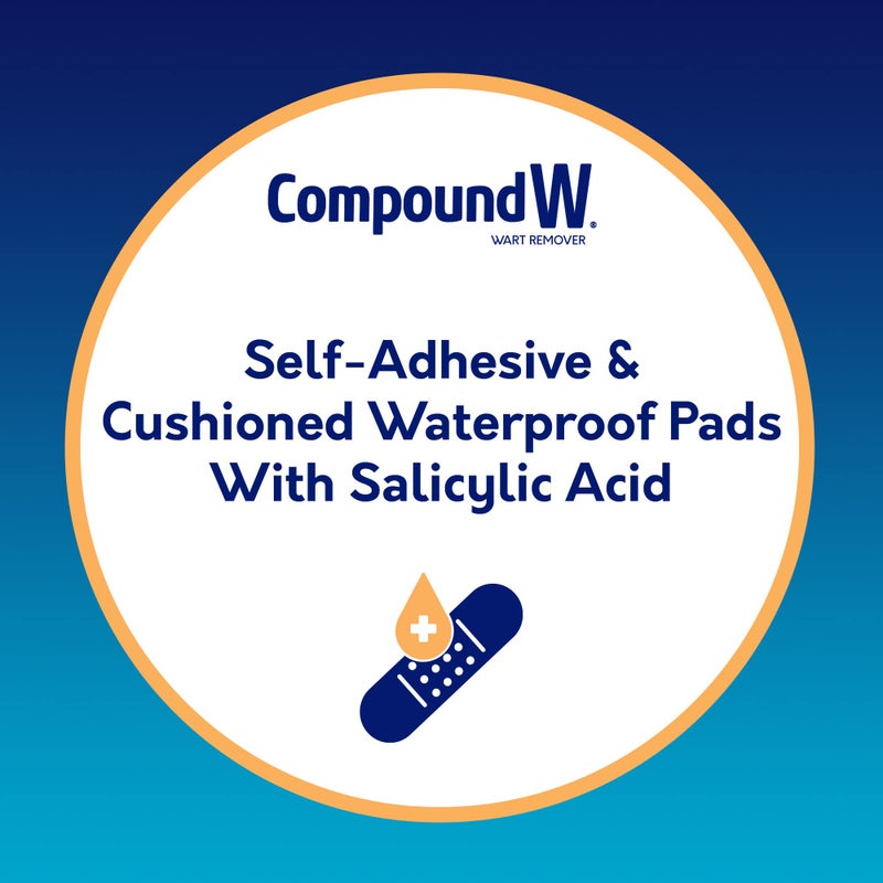 Compound W Maximum Strength One Step Plantar Wart Remover Foot Pads, 20 Count - Image 3
