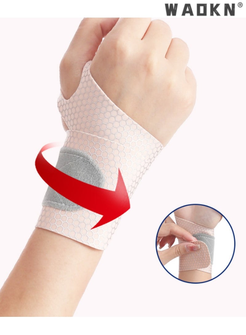 WAOKN Adjustable Wrist Support Brace,Breathable Wrist Guard for Sports and Fitness, Effective in Reducing Wrist Strain and Sprains, Ideal for Sports Activities and Daily Use, Comfortable and Secure - Image 4