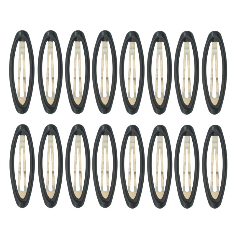 PIDOUDOU 16 Pieces Hair Clips for Thick Hair 2.8 Inch Oval Shape Black XL Hair Clips for Women Metal Snap Non-Slip Hair Grips Hair Accessories - Image 2