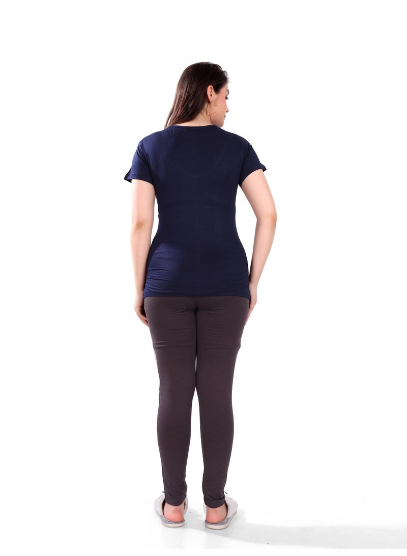 تامي تي شيرت حمل ورضاعة بطبقتين من تامي عبوة  قطع - Image 5