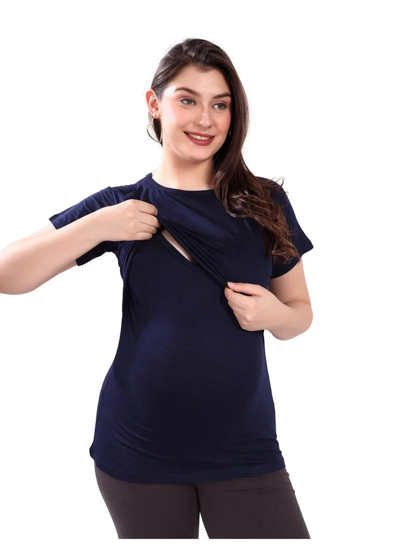 TUMMY  TUMMY Pack of 3 Double Layer Maternity & Nursing Pull On top  | Best Price UAE