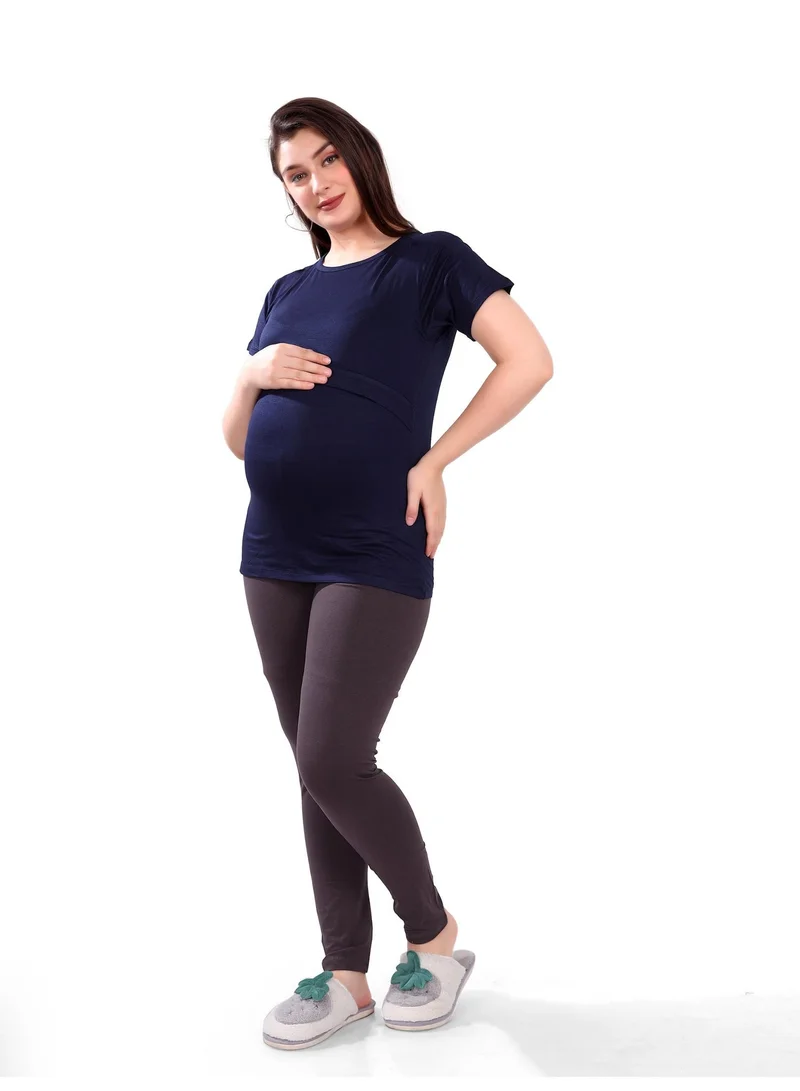 TUMMY  TUMMY Pack of 3 Double Layer Maternity & Nursing Pull On top  | Best Price UAE