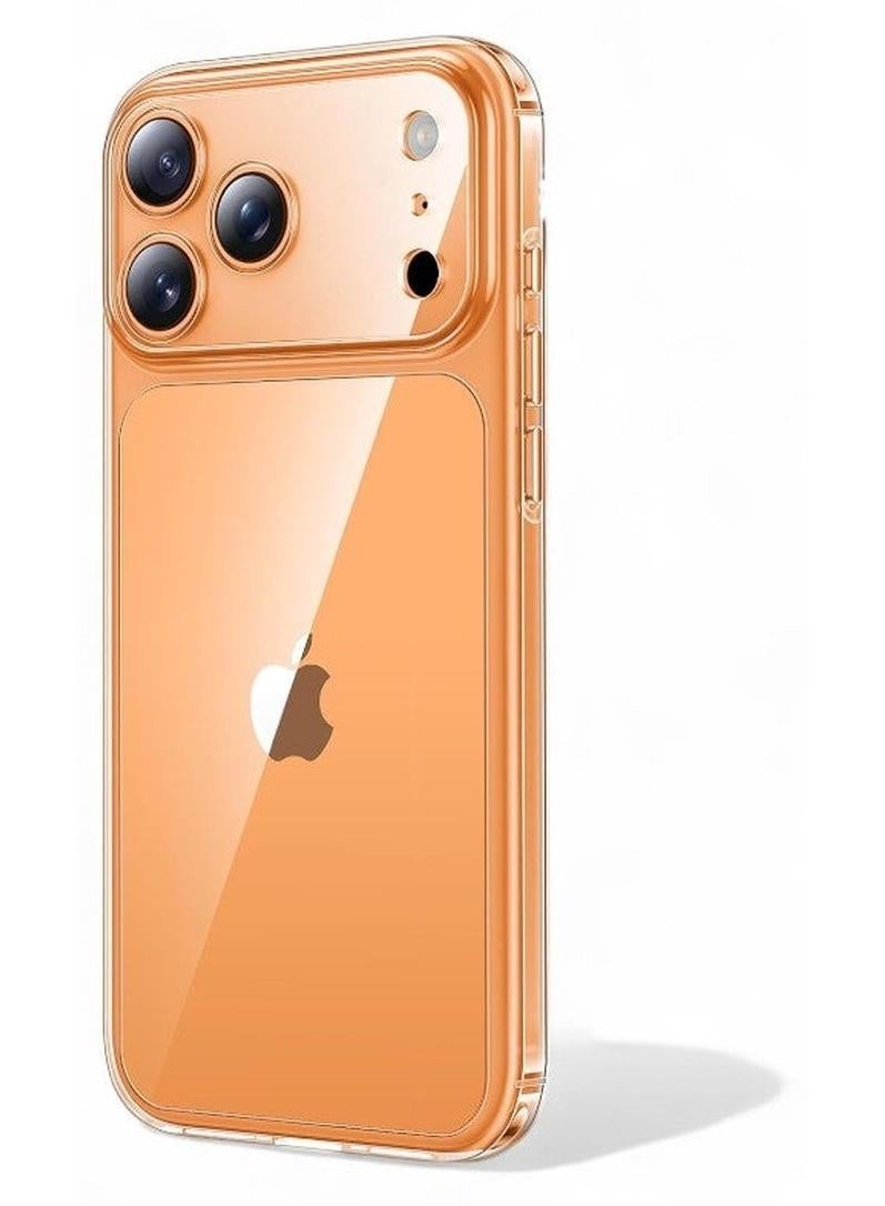 جراب موبايل ايفون 17 برو ماكس (iPhone 17 Pro Max) مضاد للصدمات, غطاء حماية مضاد للخدش, مصنوع من البولي يورثين الحراري عالي الجودة - شفاف - Image 1