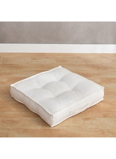 Home Box Atlanta Ezra Ribbed Floor Cushion 48 x 10 x 48 cm  - Image 1
