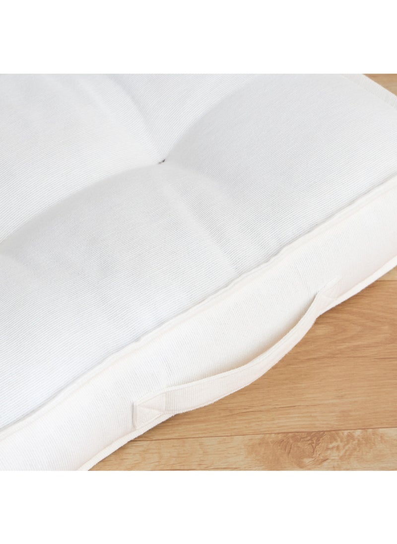 Home Box Atlanta Ezra Ribbed Floor Cushion 48 x 10 x 48 cm  - Image 3