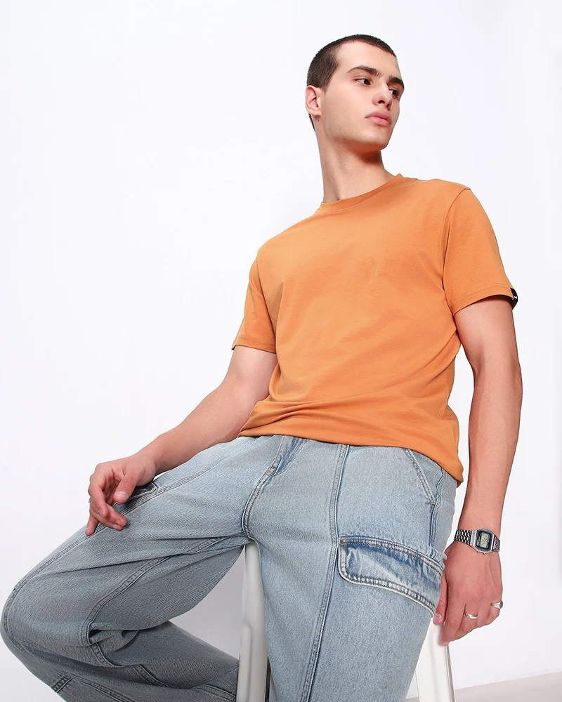 بيواكوف تيشيرت رجالي برتقالي