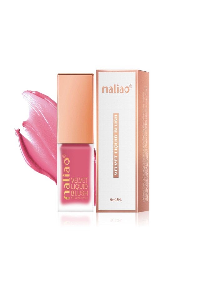 Maliao Velvet Liquid Blush - Radiant Flush of Color for Every Look (01-SOFT PINK)15ml - Image 1