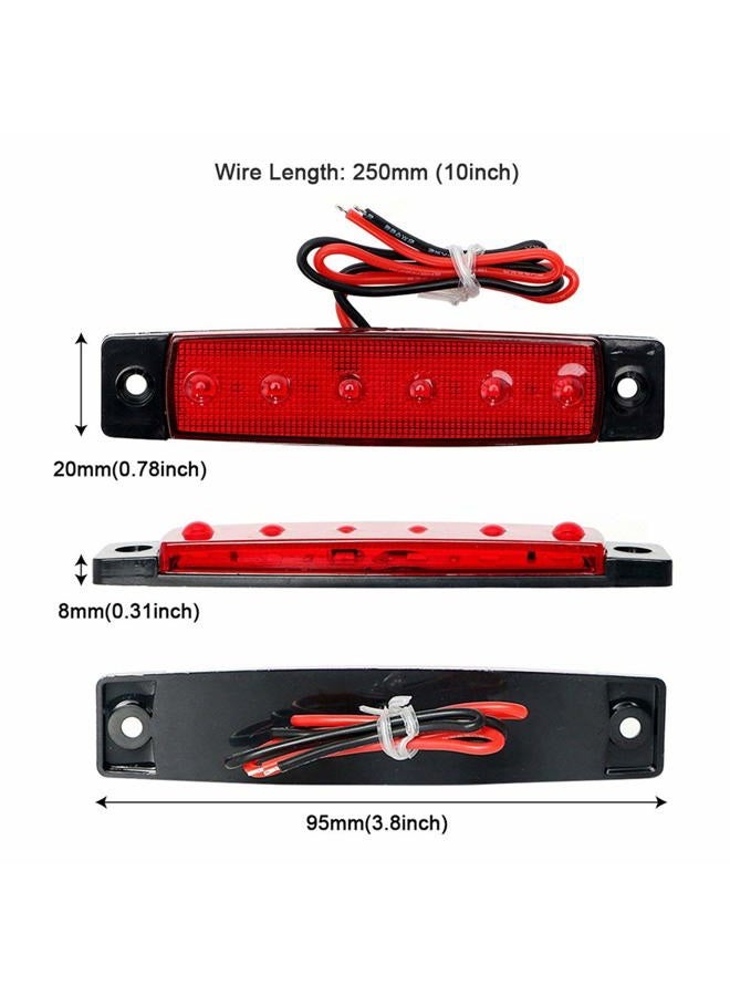 Shangyuan Navigation Lights, LED Boat Light for Bow Light, Marine Led Lights Strip for Kayak Pontoon Boat Dinghy Yacht Vessel Catamaran, with Screw Set & Foam Tape Bases, 2PCS Red and 2PCS Green - Image 2