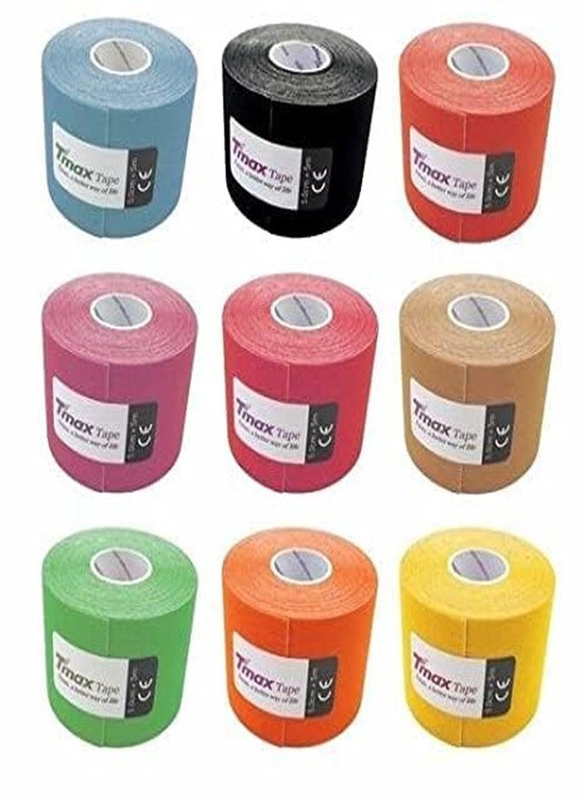 ACS MART شريط قطني متعدد الألوان من ACS MART Tmax Kinesiology، 5.0 سم × 5 م - Image 3
