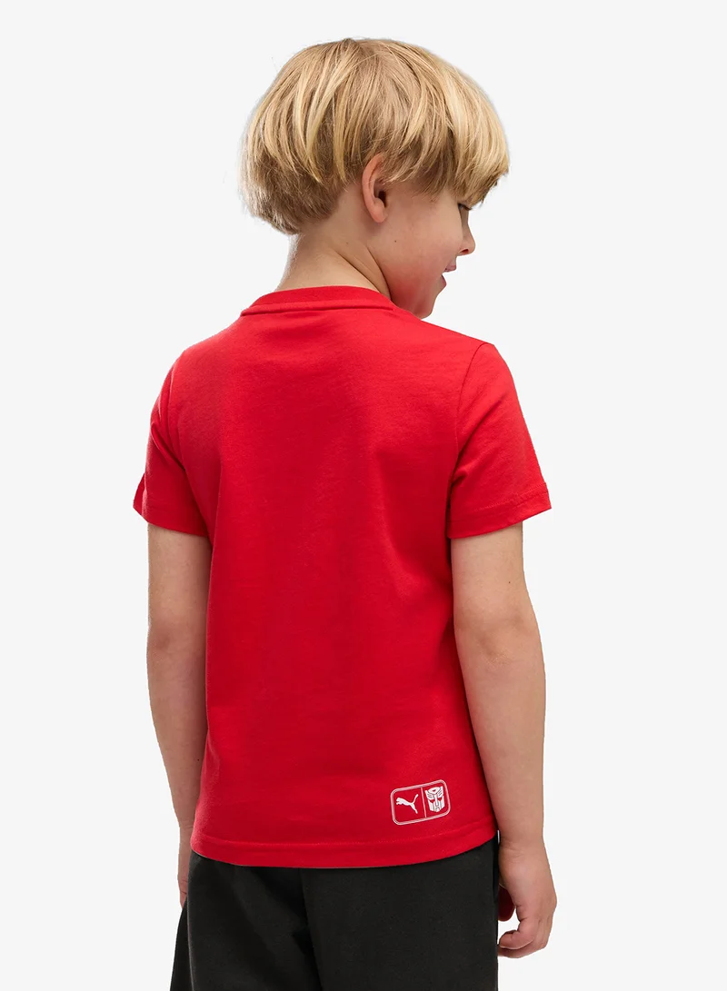 Puma For All Time Red Kids Transformers Graphic T-Shirt  | Best Price UAE