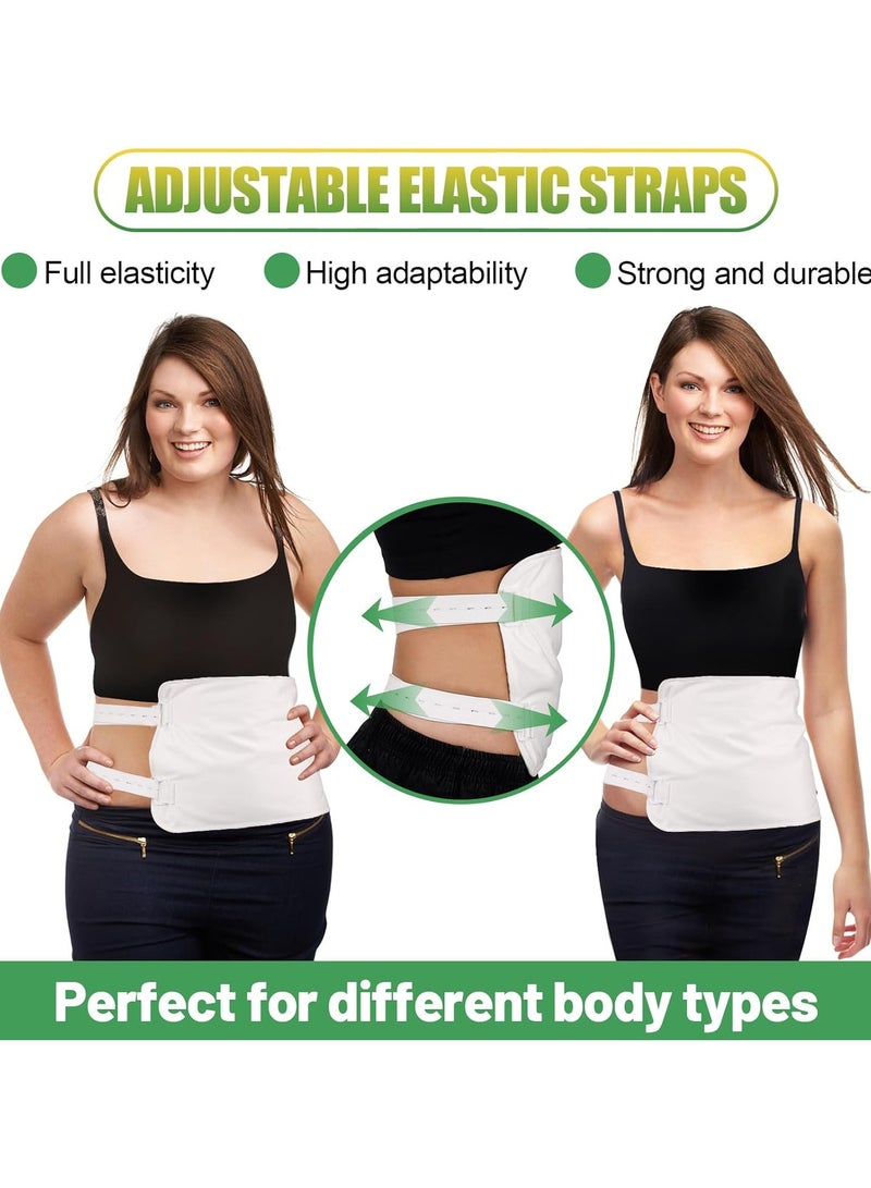 general 2 Piece Castor Oil Pack - Reusable Organic Castor Oil Pack Sets Liver Detox Women's Gift - Castor Oil Packs Compressed with Storage Bag for Constipation Inflammation Helps Sleep, White, Oil Not Included - Image 3