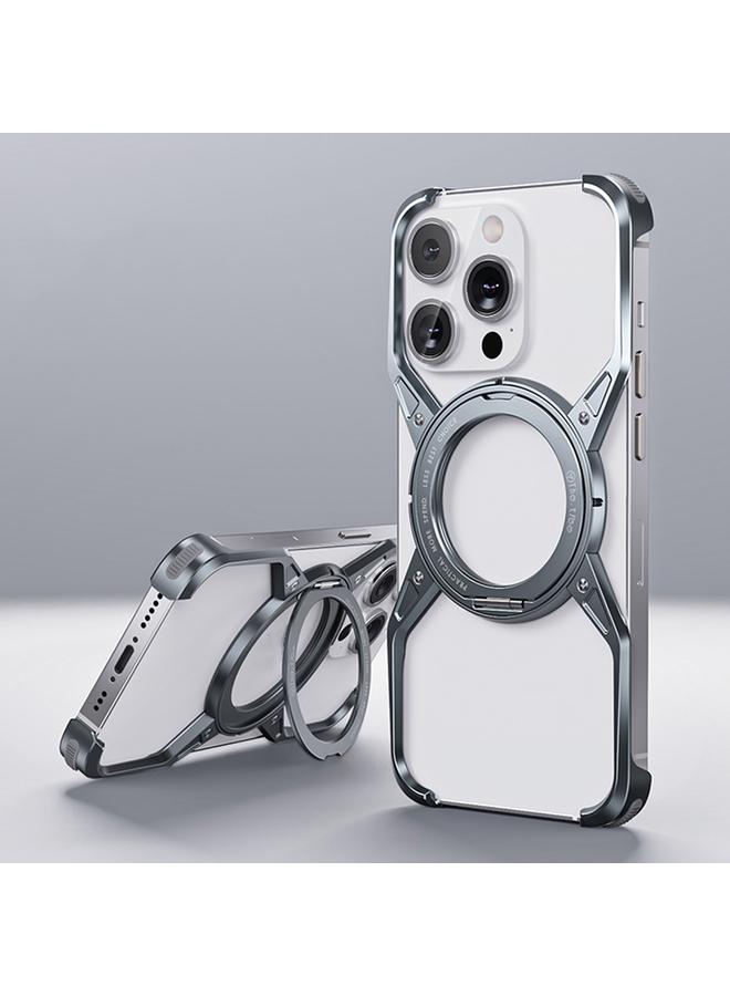 Zaboon Case For iPhone 13 Pro / 14 Pro / 15 Pro Aluminum Alloy Frameless 360-Degree Rotating Phone Case - Image 1