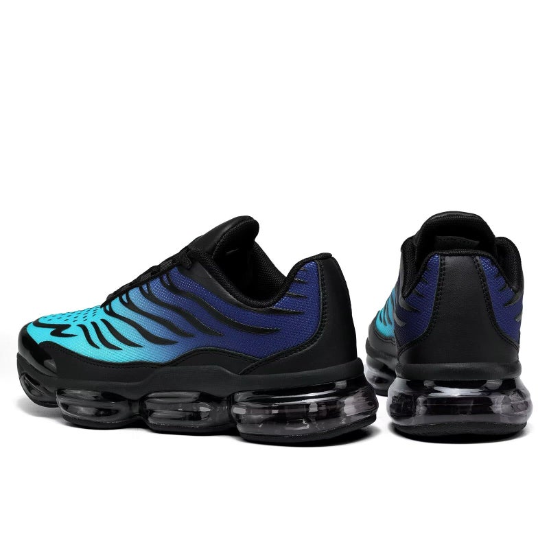 Socviis Mens Air Running Shoes Non Slip Workout Casual Sport Walking Shoes Basketball Sneakers Fashion Tennis Fitness Trainers Black Cyan - Image 5