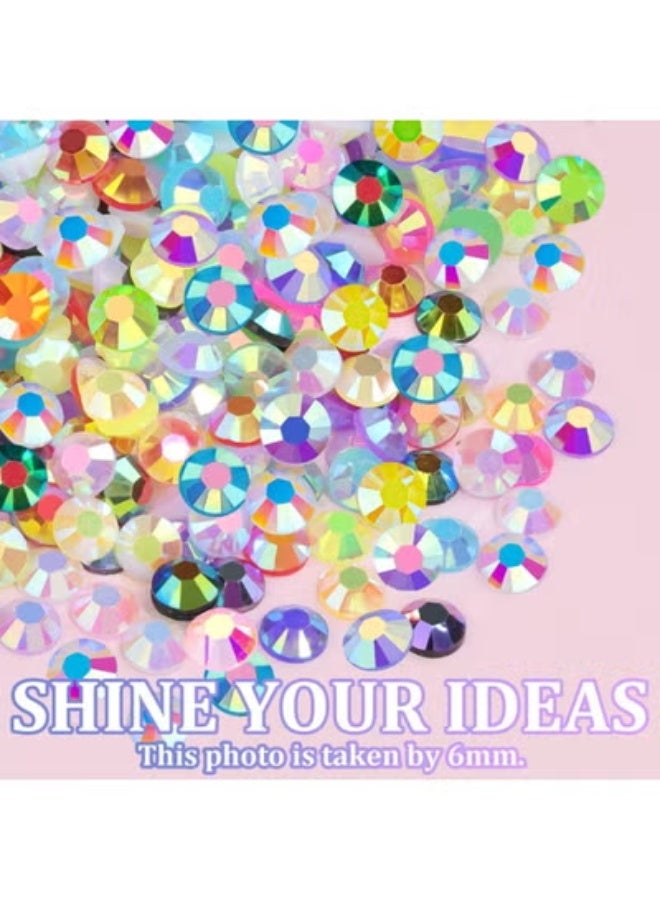 ATRJSZ 18000PCS 15 Colors Jelly Resin Rhinestones Kit with 3Pcs Glues, 3mm Flatback Gems for Bedazzling Crafting, Multicolor Diamonds for Clothes Shoes Nail Art Diamond Painting Makeup DIY (15 Colors) - Image 5