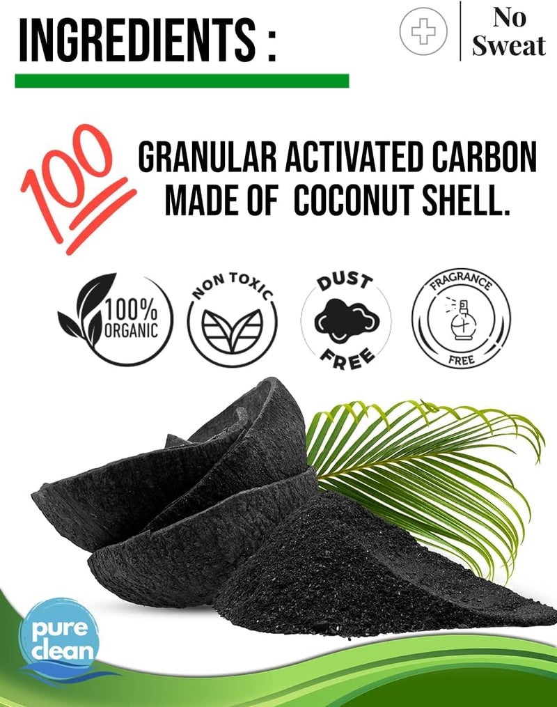 No Sweat Activated Carbon Cat Litter Odour Neutralizer-Made Of Coconut Shell-All Natural-No Chemical,Toxic Ingredients-Unscented-Planet Friendly-Economy Pack-500 GR- Packing May Vary - Image 4