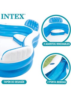 INTEX Inflatable Swim Center Family Lounge Pool  - Image 2