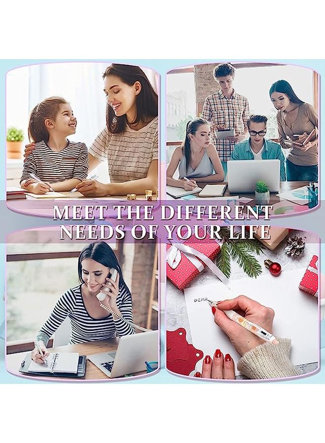 Kawaii Gel Ink Pen, 6 Pcs Retractable Gel Pen, Black Ink, 0.5mm Pens Fun Space Aesthetic Pens for Office School Kids Writing Journaling Supplies, Kawaii Pressing Gel Pen (Spaceman)