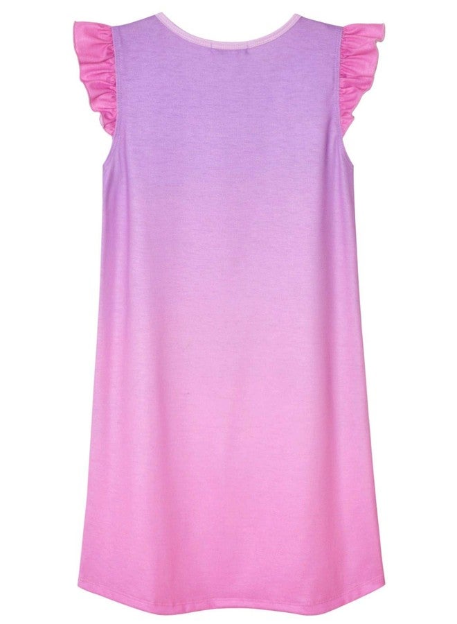 QPANCY Unicorn Nightgown for Girls 8 9 Nightdress Summer Sleep Dresses Cotton Nighty - Image 2