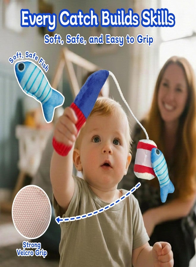 MASSRT Montessori Toys for 1 Year Old, Cloth Fishing Game for Babies 6-18 Months, Soft Learning Toy with Stacking Cups, Fine Motor Skills & Color Recognition for Boys & Girls - Image 2