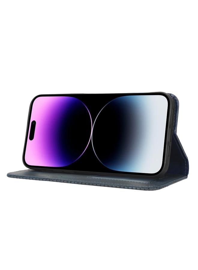 S-TOP Case For iPhone 14 Pro Magnetic Buckle Retro Texture Leather Phone Case - Image 4