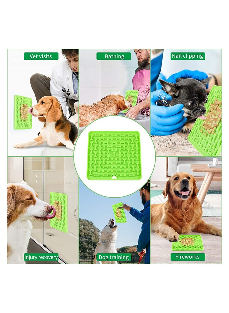 Dog Licking Mat - Slow Feeder with Suction Cups, Reduces Boredom & Anxiety, Ideal for Treats & Peanut Butter, Perfect for Dogs (1pcs) - Image 4