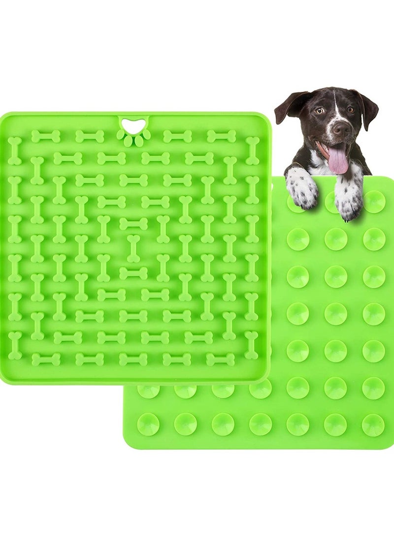 Dog Licking Mat - Slow Feeder with Suction Cups, Reduces Boredom & Anxiety, Ideal for Treats & Peanut Butter, Perfect for Dogs (1pcs) - Image 1