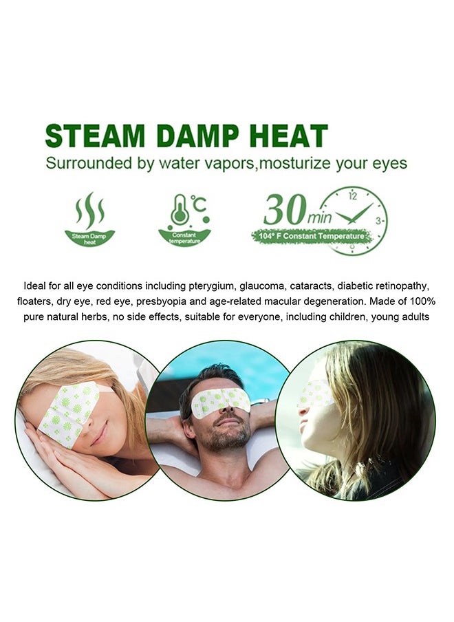 EELHOE - Steam Eye Mask 5 Packs, Herbal Self-Heating Eye Mask, SPA Warm Eye Mask, Disposable Heated Sleep Eye Mask for Dry Eyes, Dark Circles, Puffy Eyes, Puffiness, Relief Stress Eye Fatigue, Migraine - Image 1