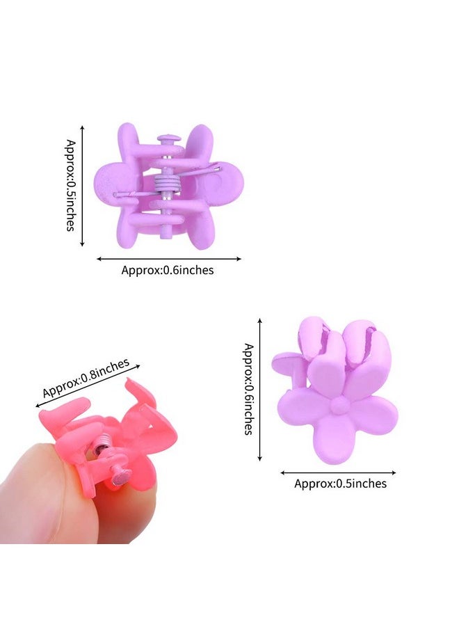 choicbaby 80Pcs Baby Hair Clips For Girls 16 Different Variety Of Colors Cute Baby Hair Accessories Mini Flower Hair Clip For Infant Fine Hair  - Image 3