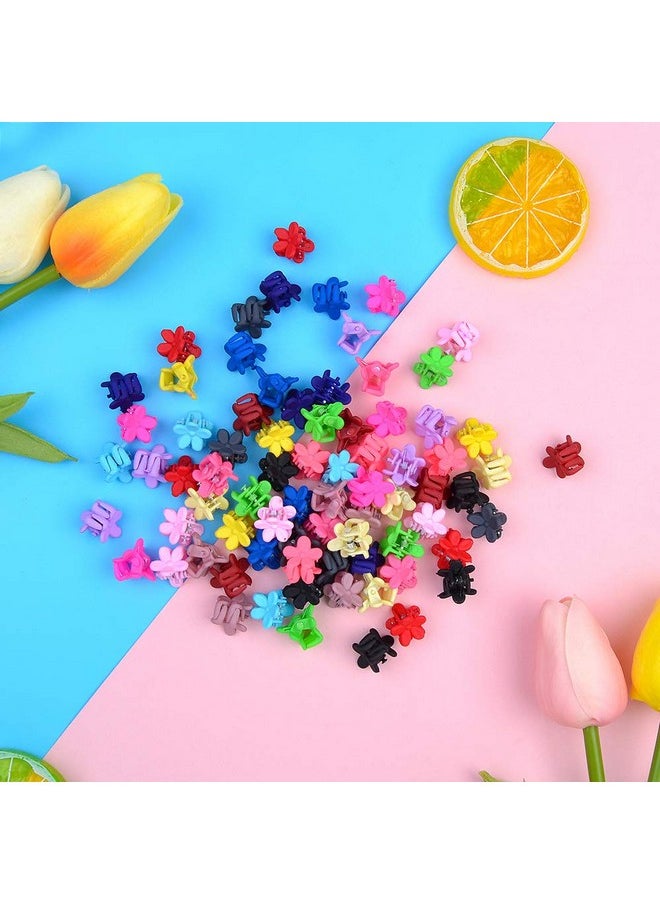 choicbaby 80Pcs Baby Hair Clips For Girls 16 Different Variety Of Colors Cute Baby Hair Accessories Mini Flower Hair Clip For Infant Fine Hair  - Image 5