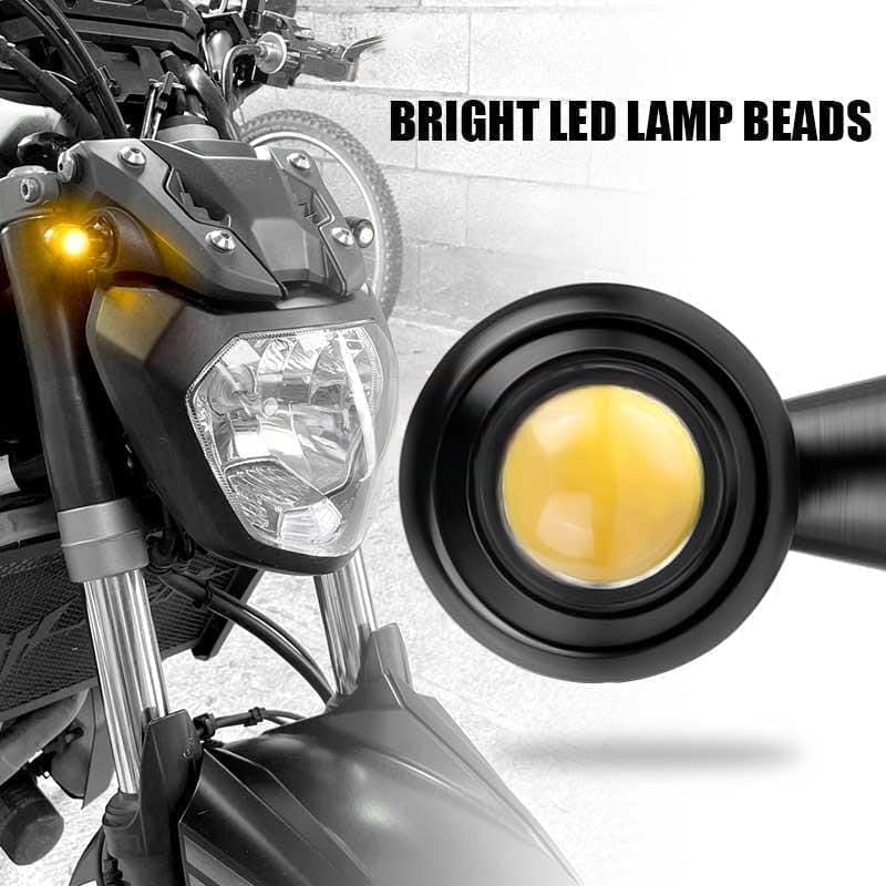 Taç Original Bullet Shape Turn Signal Lights Indicator Universal for All Bikes Models Turn Signal Lights Motorcycle 2 PCS - Image 5