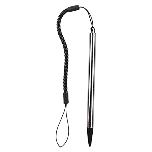 Sanpyl Touch Pen with Spring Rope, Resistive Painting Pen Resistive Hard-tip Pen with Anti-Lost Spring Rope, for POS, PDA, Car Navigator(Silver) - Image 1