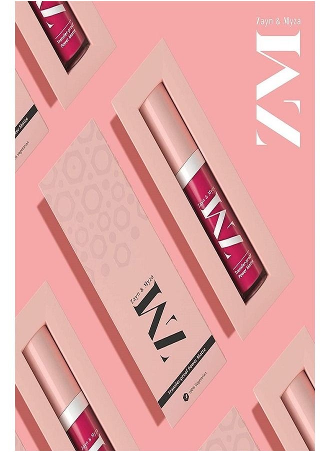 ZM Zayn & Myza - Transfer-Proof Power Matte Lip Colour, Mystic Mauve - Image 1