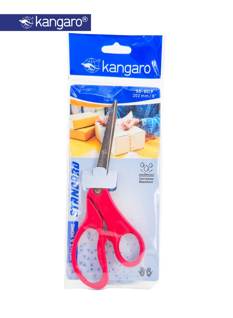 Kangaro Multipurpose Office Scissors 202mm Stainless Steel – 8 Inch - Image 2